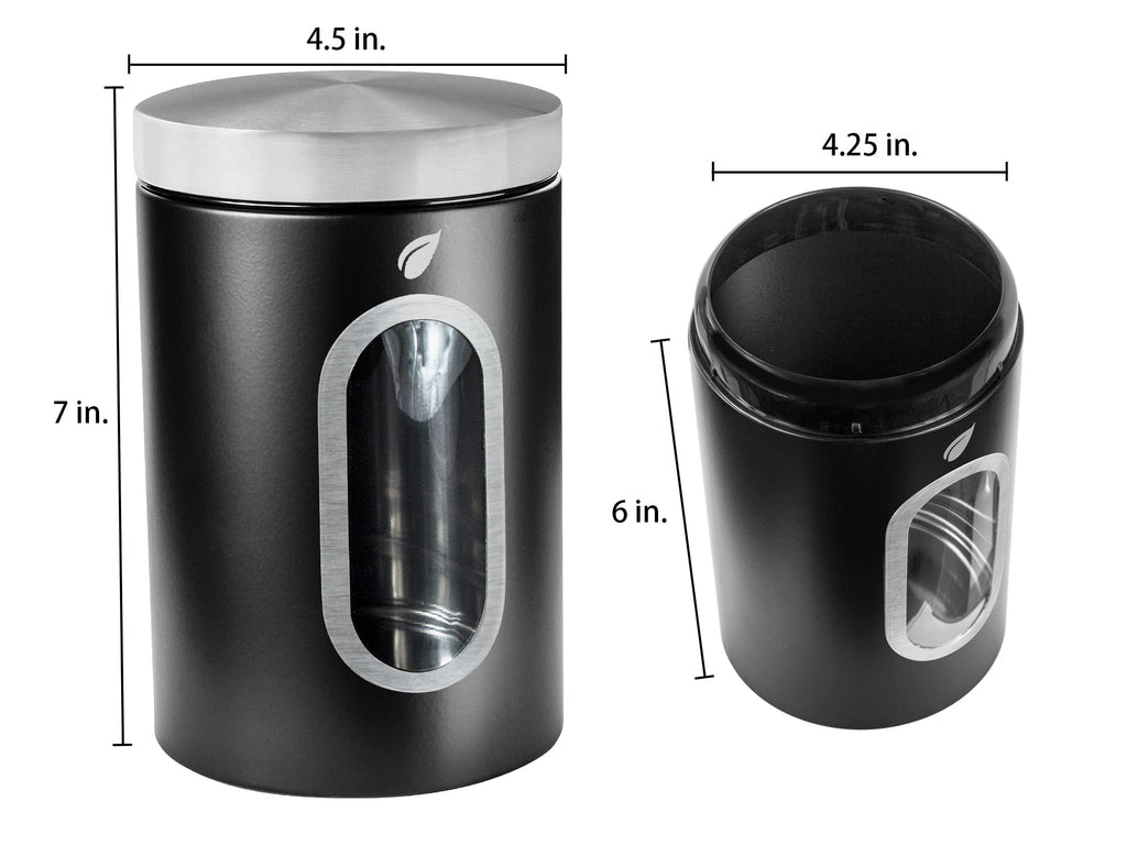 Saf-Care Kitchen Canisters - Modern Kitchen Decoration of Canister Set with Multiple Preservation Purposes by Tight