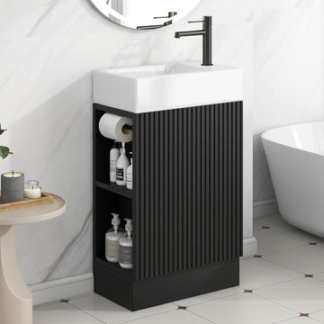 Harper & Bright Designs 18.6" Bathroom Vanity with Sink