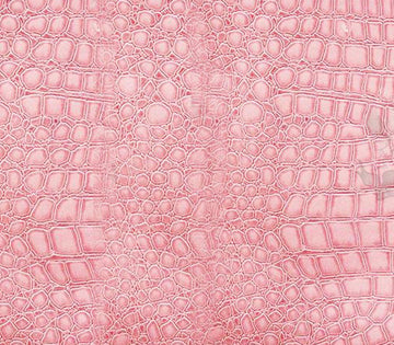 Vinyl Fabric Crocodile Pink Fake Leather Upholstery / 54" Wide/Sold by the Yard