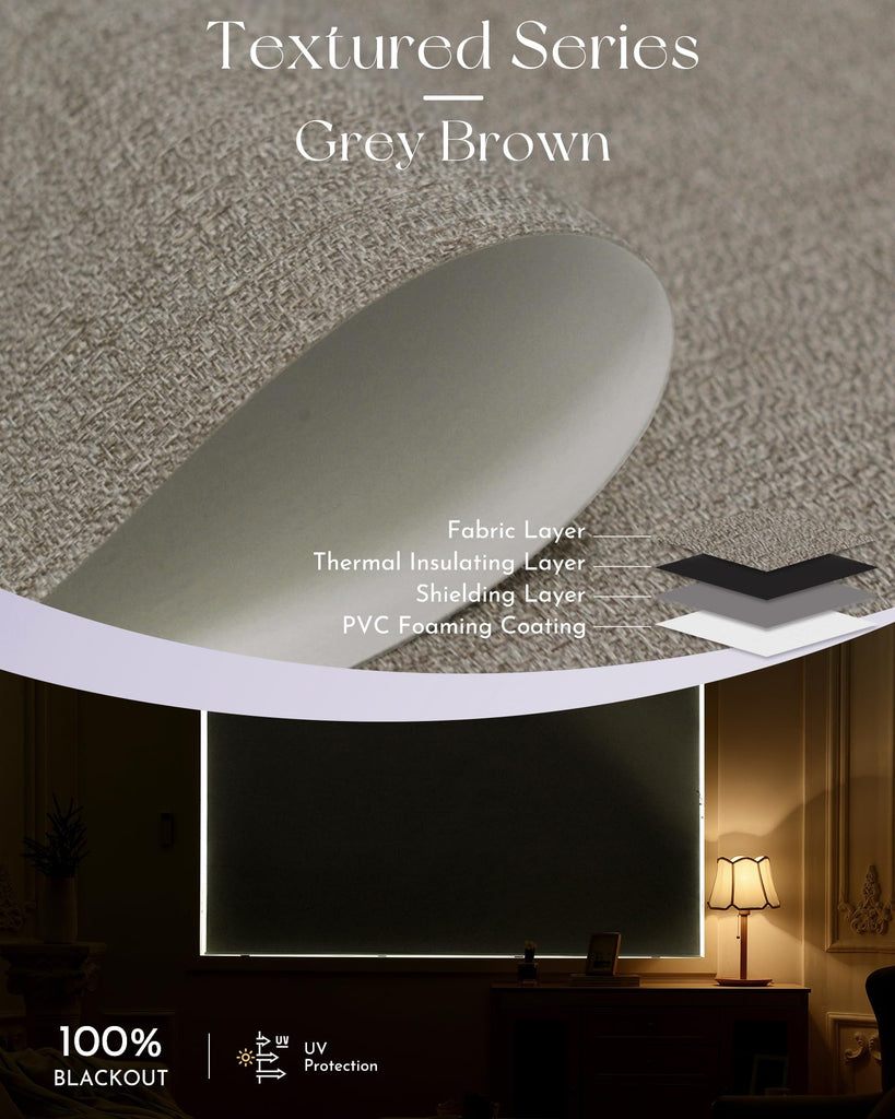 Motorized 100% Blackout Roller Shades Work with Alexa Google via Hub Window Blinds Remote Control Rechargeable