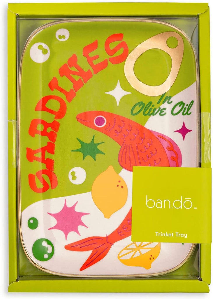Novelty Ceramic Trinket Tray, Sardines