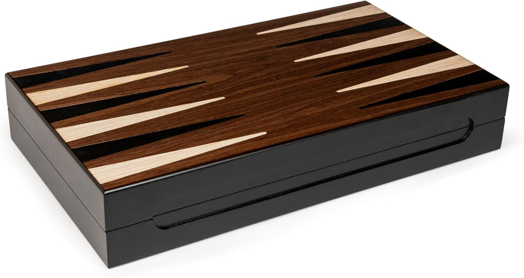 Legacy Deluxe Wooden Backgammon Classic 2-Player Original Board Game Set with Cups and Dice, for Kids and Adults Aged