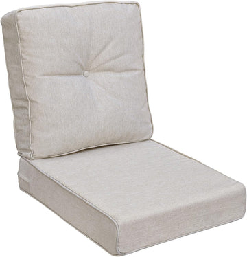Outdoor Deep Seat Cushions Set 22 x 24 Inch, Waterproof UV-Resistant Patio Chair Cushions, Outdoor Furniture