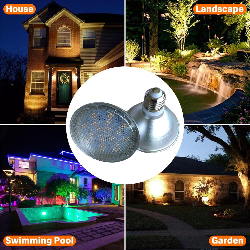 PAR30 Flood Lights LED Bulbs 12 Watt 1200 LM (75 Watt Eqv.) Dimmable Bulb Spotlight, 10% - 100% Brightness