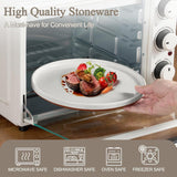 24 Pieces Porcelain Dinnerware Sets, Premium Plates and Bowls Set, High-Fired Ceramic Dishes Set for 8