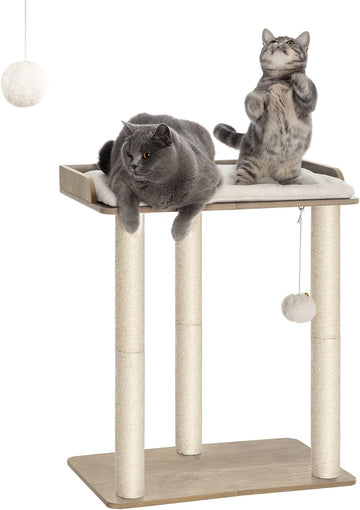 Modern Cat Tree for Large Cats, Full Sisal Cat Scratching Post