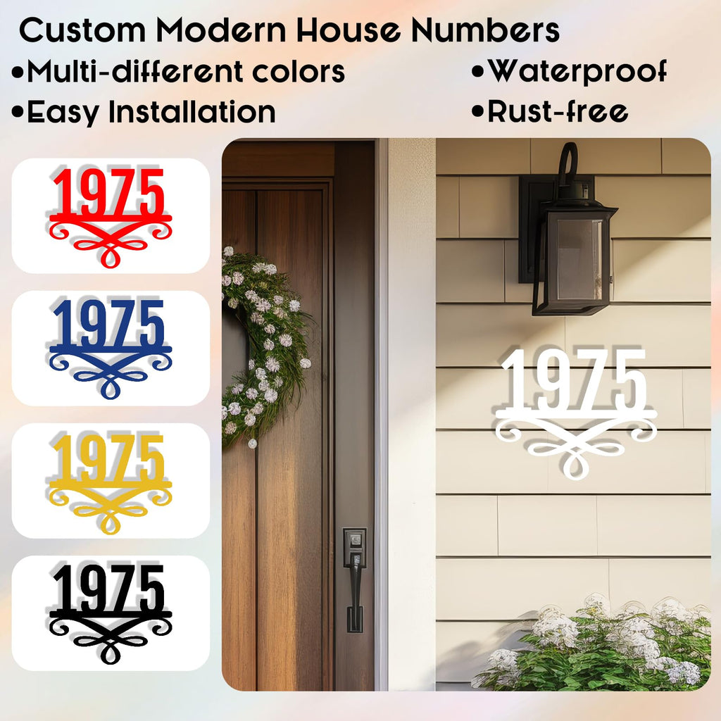 House Number for Outside Metal Address Numbers