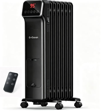 Oil Filled Radiator Heater,1500W,Remote&Timer,Quiet Big Room,Overheat Guard