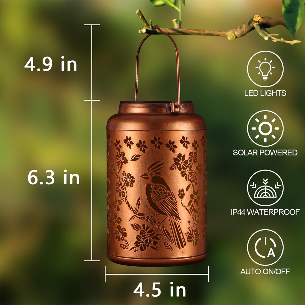 Bird Solar Lantern Outdoor Waterproof Garden Decor Gifts for Women