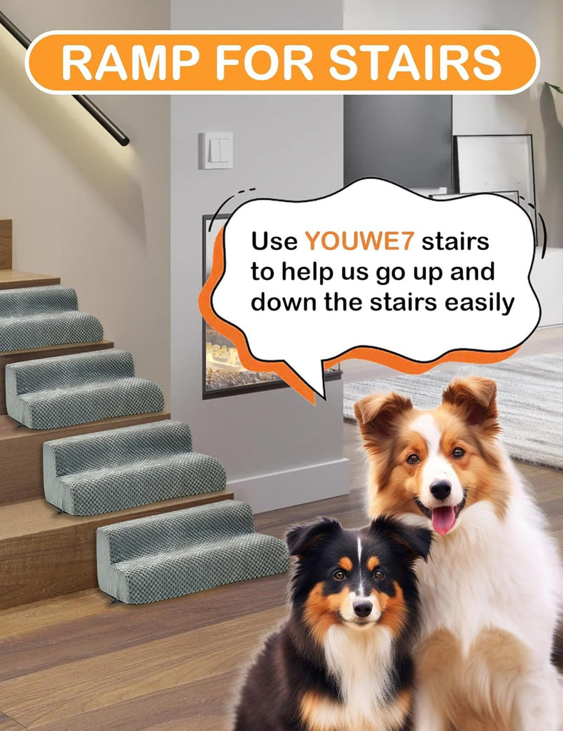 Dog Ramp for Stair, High Density Foam Dog Ramp for Stair