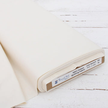 Ivory Cotton Quilting Fabric - 10 Yard Cut