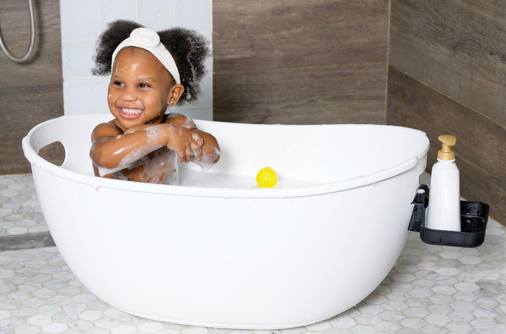 Luxury Baby Bathtub with Wooden Stand - 3-Stage Convertible, Ergonomic & Back-Saving Design (Pink Bundle)
