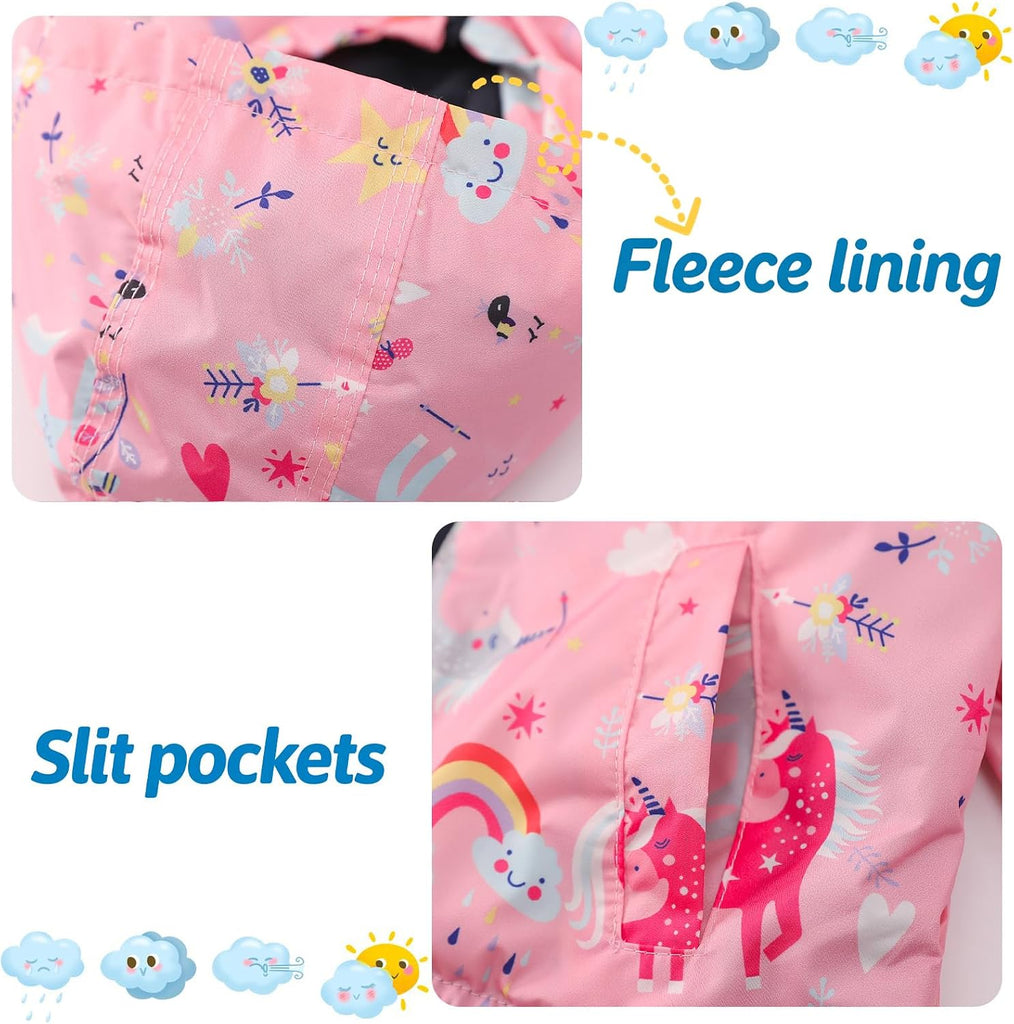 Toddler Rain Suits Waterproof Baby Rain Coat Jacket Pants 2PCS