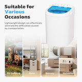 Portable Washing Machine, 5.5 Lbs Compact Mini Portable Washer, 110V Single Tub Laundry Washer Machine for Apartments