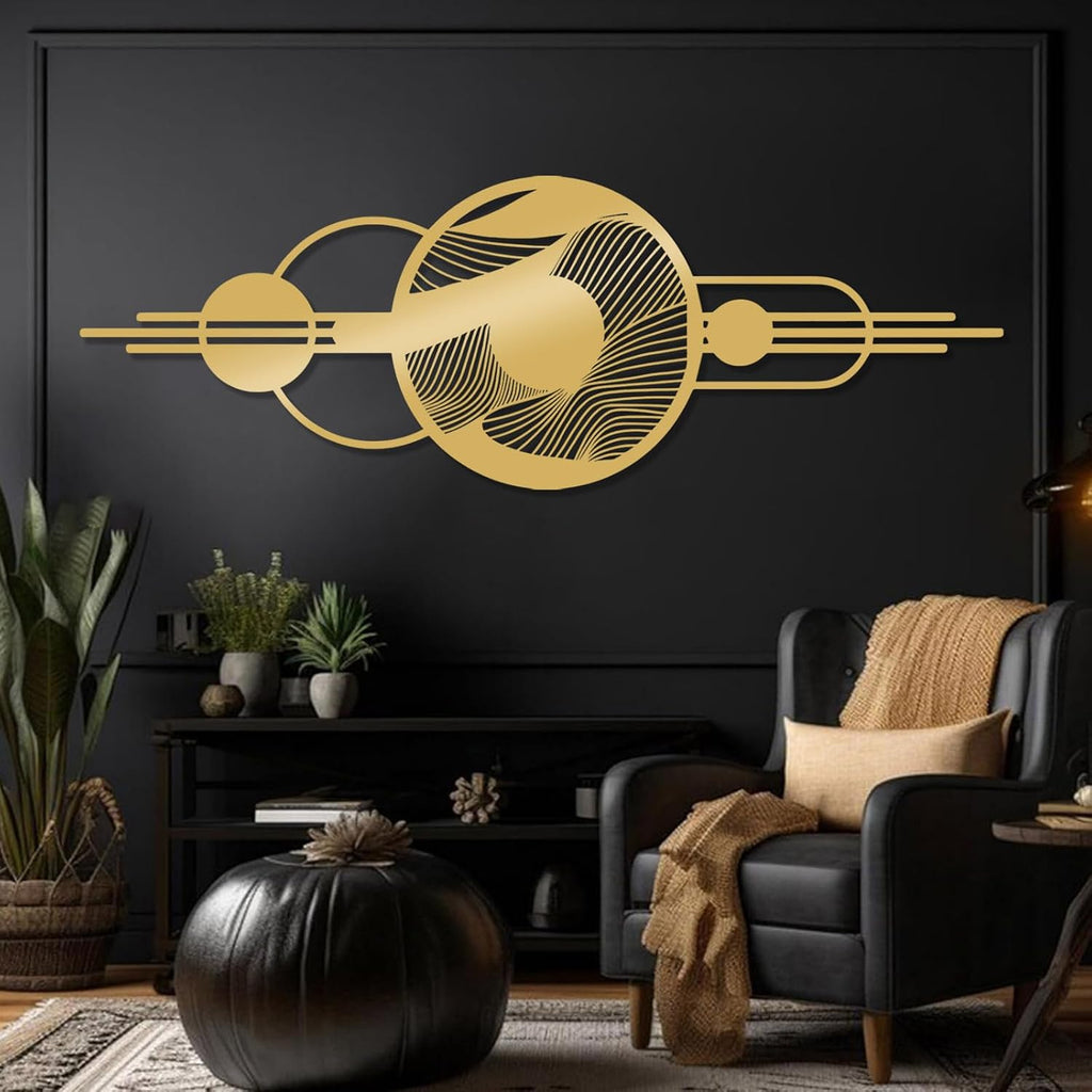 Abstract Metal Wall Decor, Geometric Wall Sculpture, Geometric Abstract Wall Art, Modern Luxury Metal Hanging, Modern