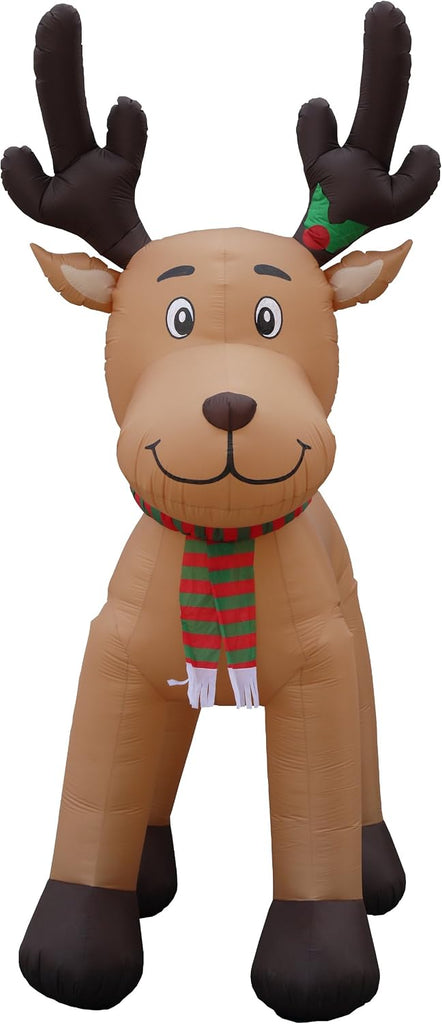 15 FT Tall Jumbo Christmas Inflatable Reindeer