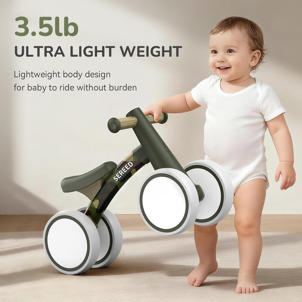 Baby Balance Bike for 1 Year Old Boy Girl, First Birthday Gift Toy