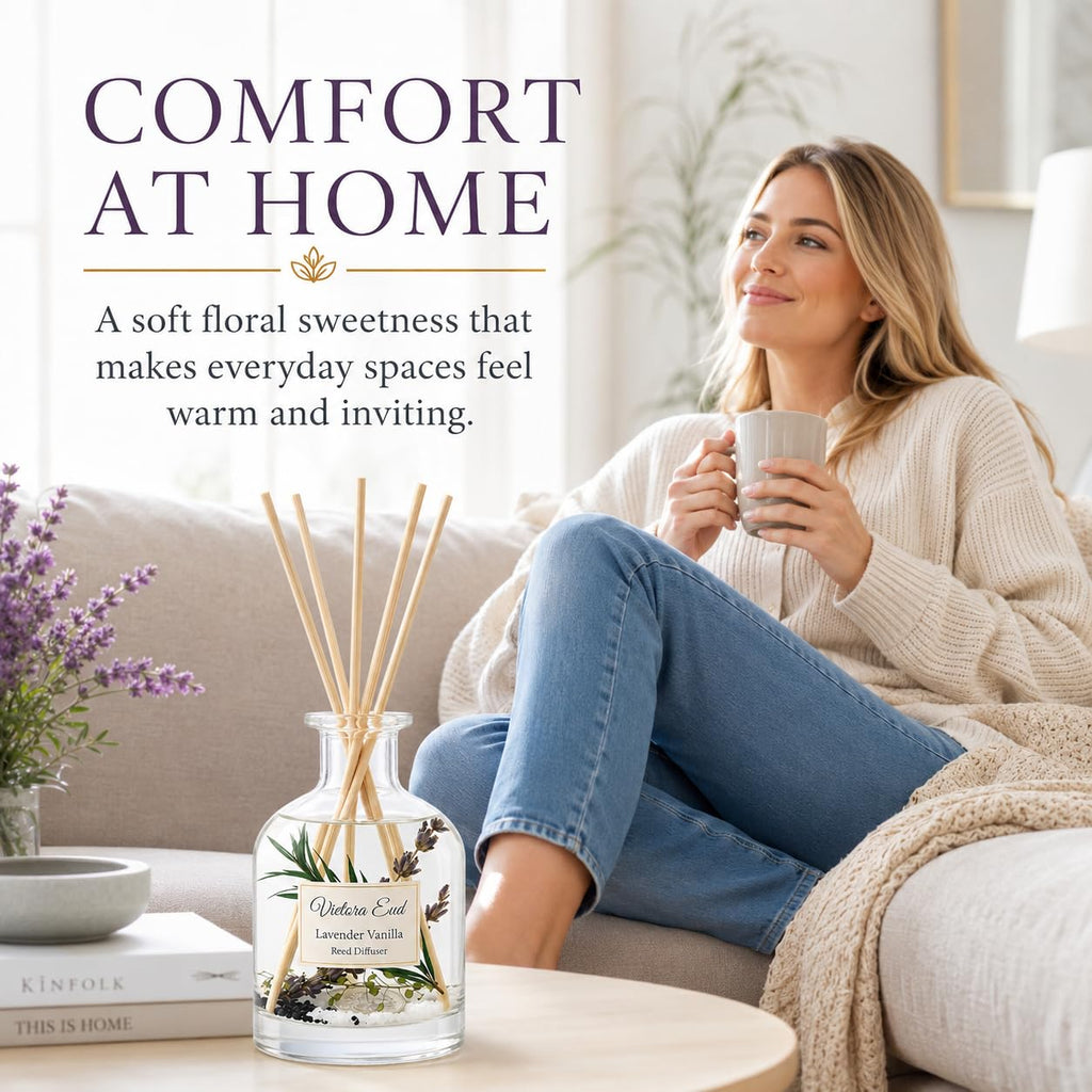 Lavender Vanilla Reed Diffuser, 3.4 Fl Oz