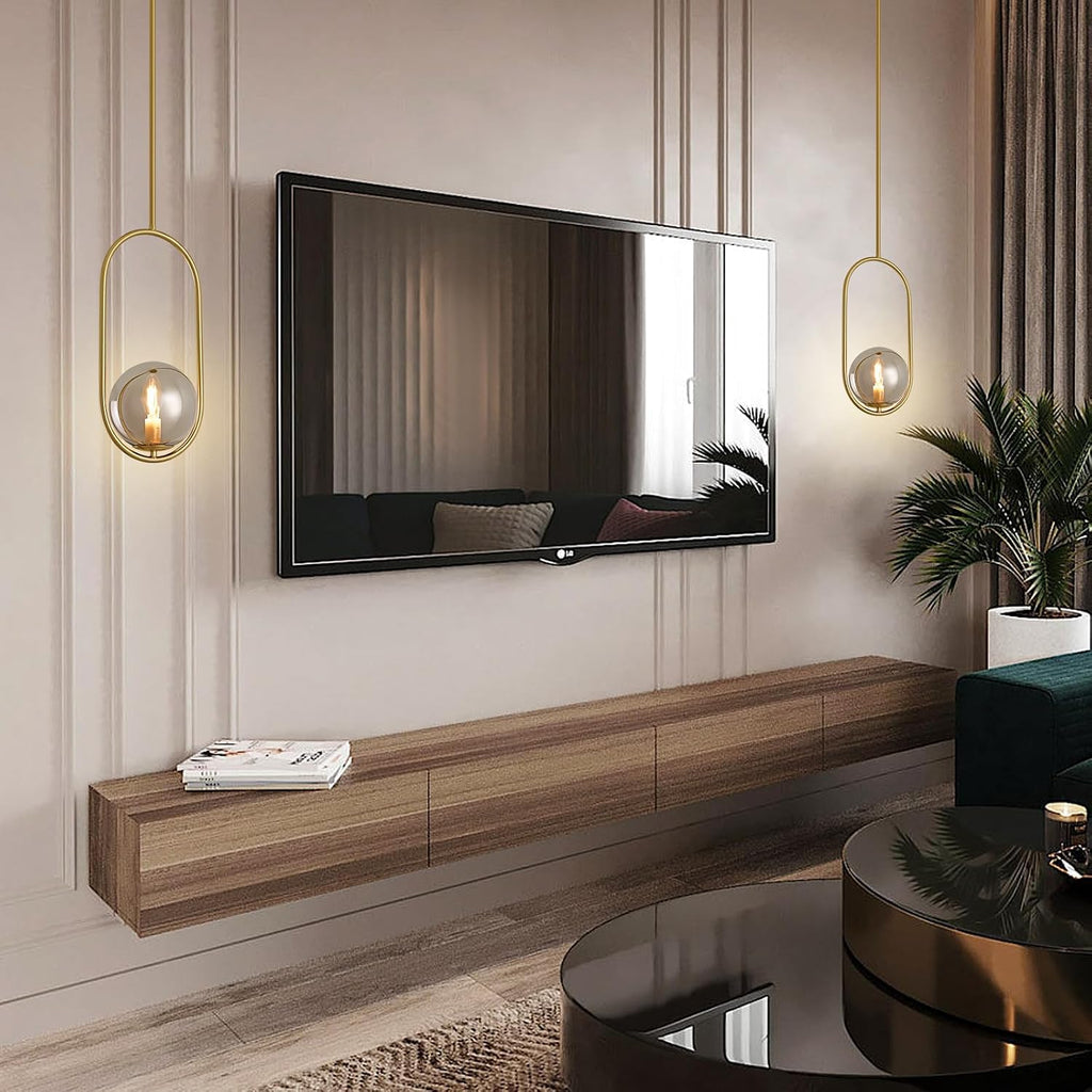 Modern Pendant Lighting Gold Hanging Light Fixture for Sloped Ceiling,Brass Pendant Lighting Fixture Pendant