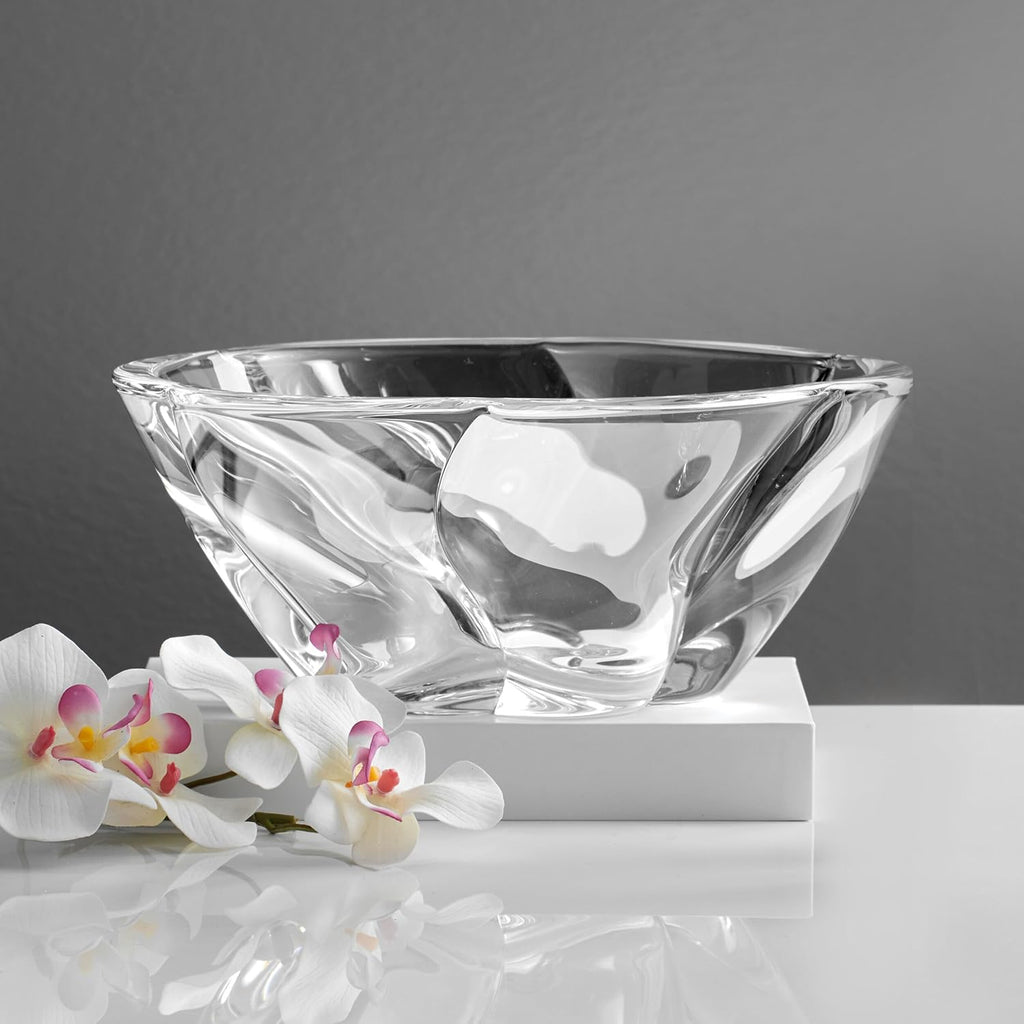 Cassia Crystal Glass Bowl, 11 Inch