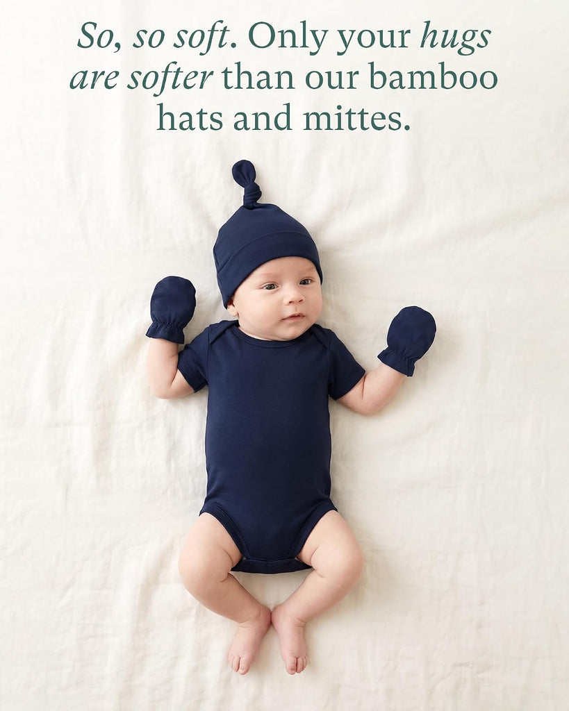 Baby Hats and Mittens Set, Bamboo Viscose Cap and Mittens 12 Pieces, 0-6 Months Infant Newborn