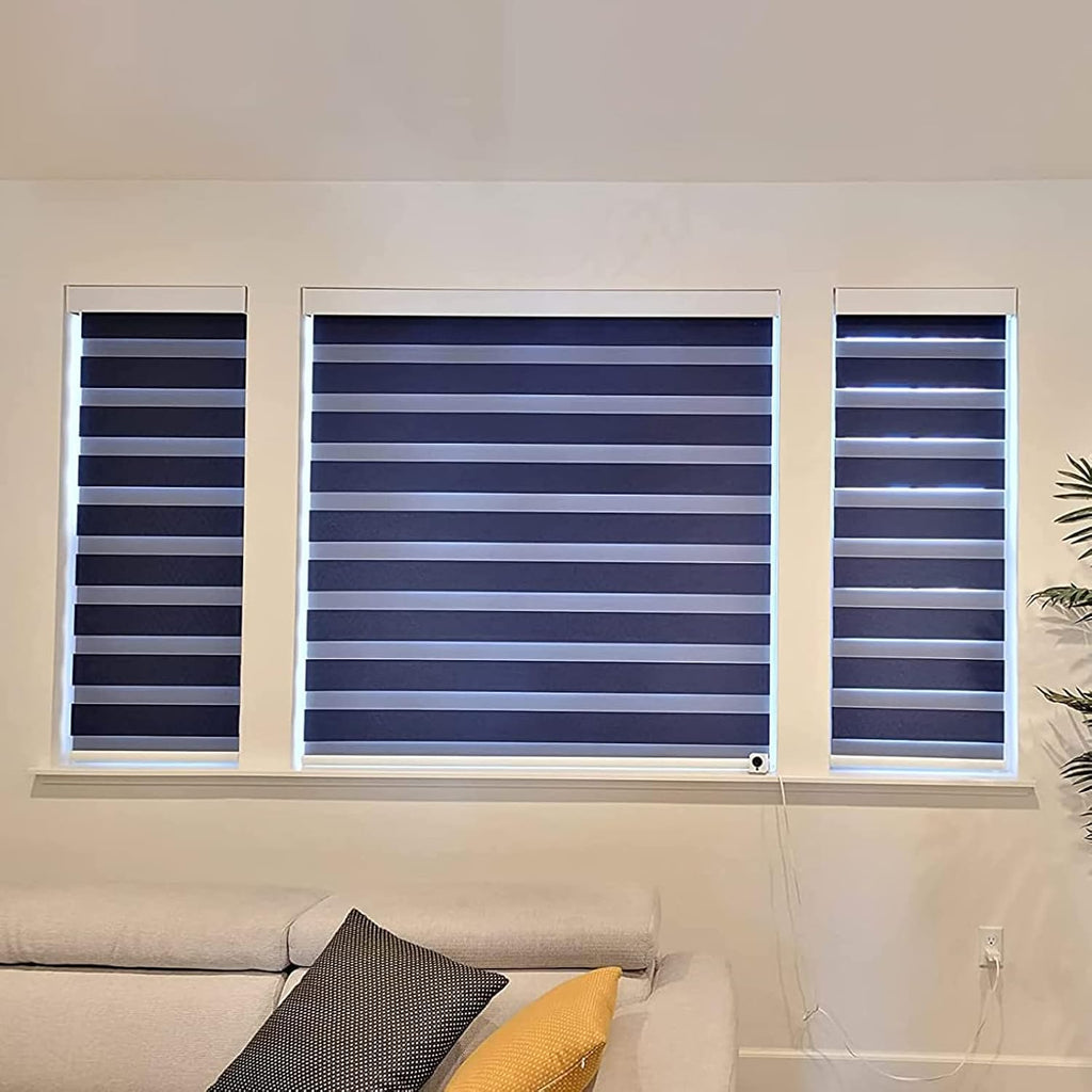 Custom Cordless Zebra Blind,Anti-Ultraviolet Curtains, Energy-Saving Roller Blinds, Suitable for Windows, Family