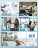 Portable Air Conditioners 10,000 BTU, 4-in-1 Air Conditioner Portable Up to 450 Sq.Ft. with Cool, Fan, Dehumidifier