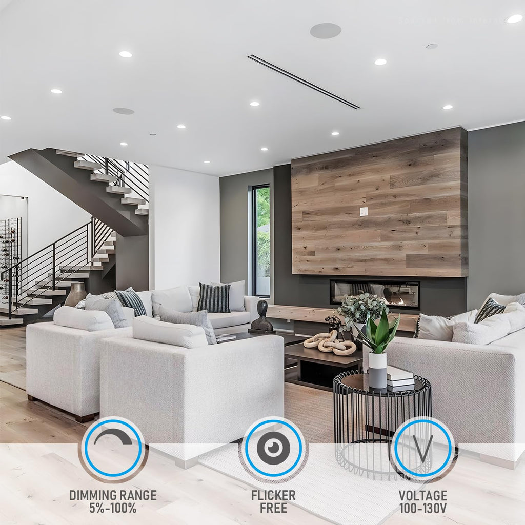Ultra-Thin LED Recessed Light, 5000K Daylight