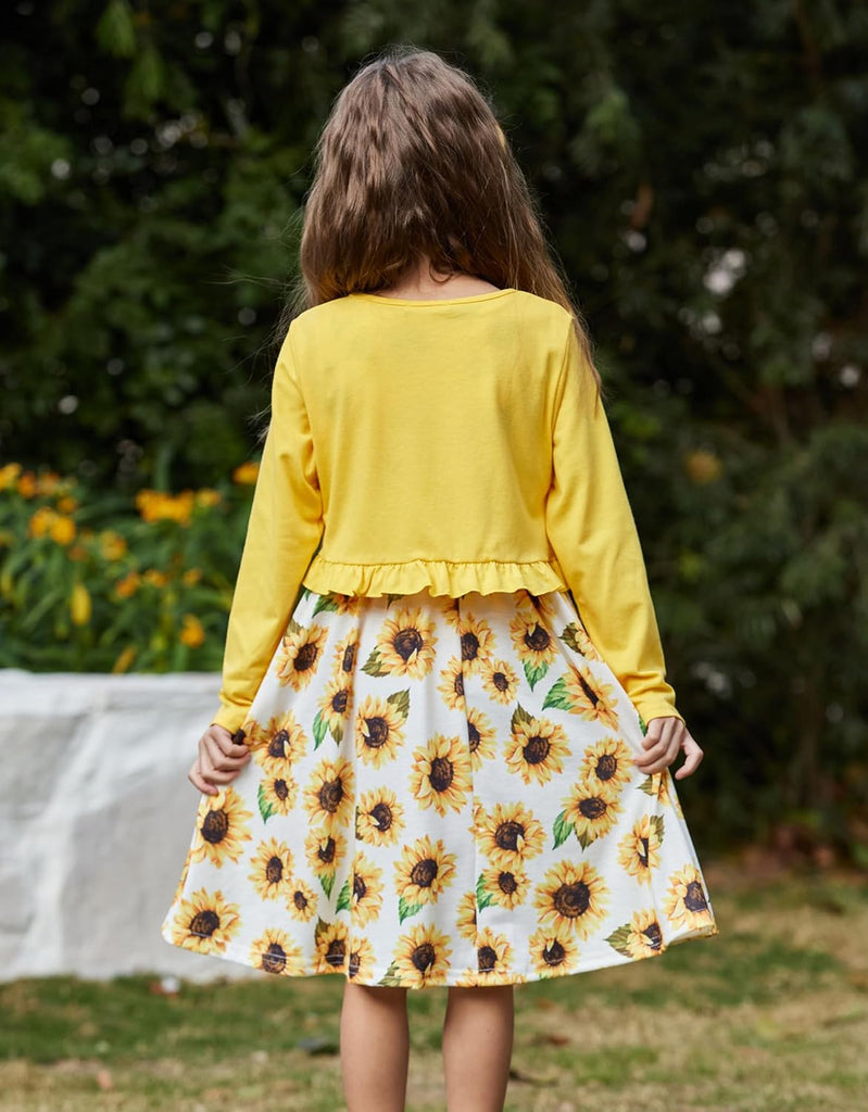 Toddler Dress and Cardigan Girl Sleeveless Sundress and Shrug Sets