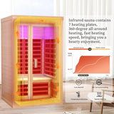 1 to 2 Person Infrared Saunas for Home, Dry Sauna for Home, Low Emf Infrared Sauna 1350W Indoor Saunas