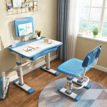Kids Desk and Chair Set Children School Study Desk for Boys Girls