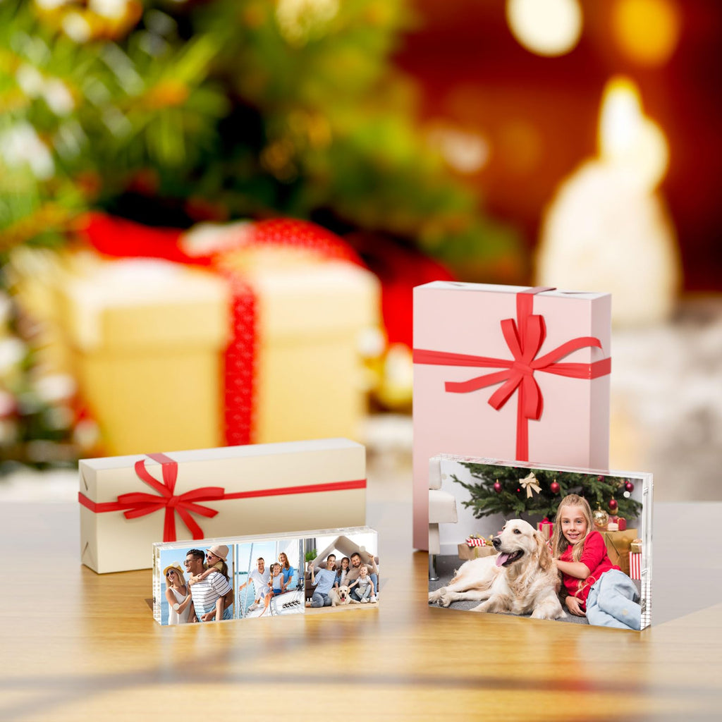8x10 Acrylic Picture Frames 3 Pack, Clear Picture Frames, 20% Thicker