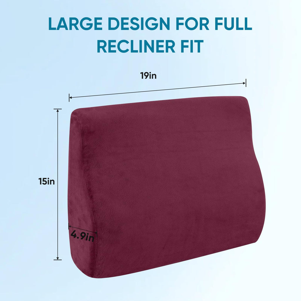 Lumbar Support Pillow for Recliner, Ergonomic Back Support Pillow