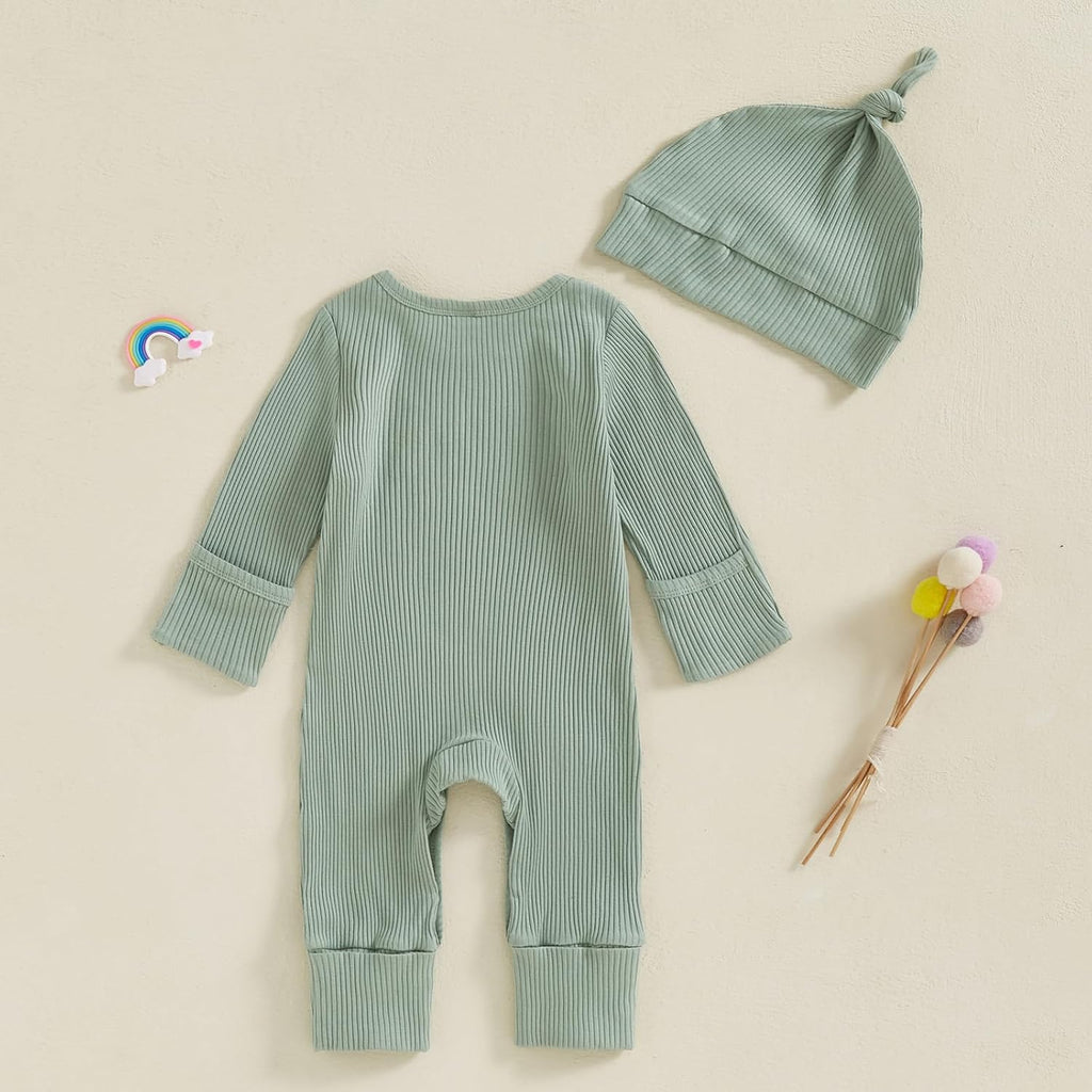 Infant Baby Boy Romper Jumpsuit for 3 6 12 Boys Long Sleeve Bodysuit Fall Clothes