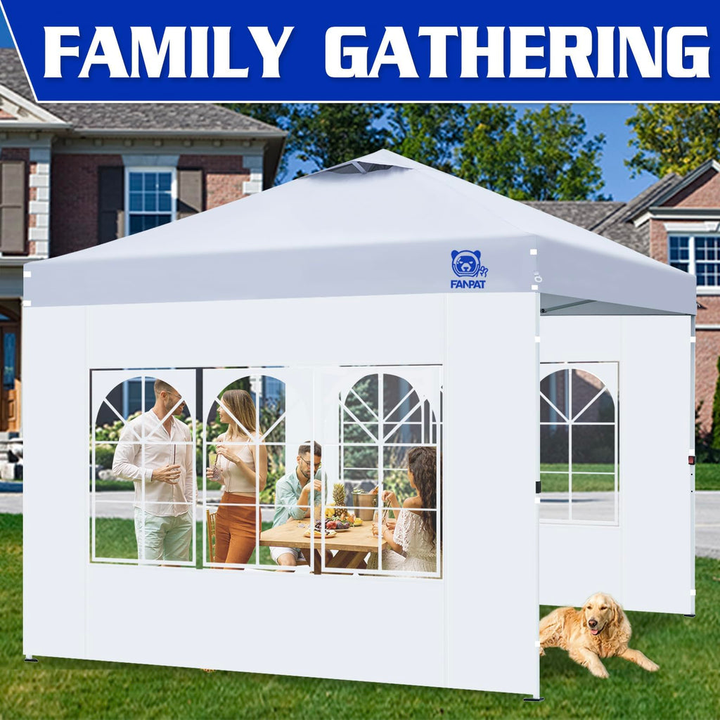 Church Sidewalls for 10x10 Pop Up Canopy, Blue(3Pcs Sidewalls Only)
