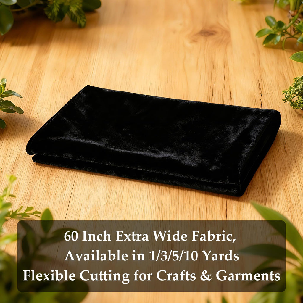 Black 2‐Way Fabric 1 Yard 60 Inch Wide