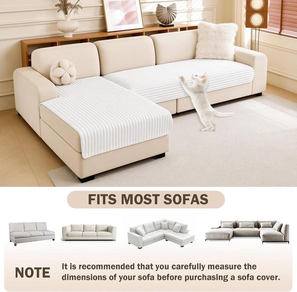 100% Waterproof Couch Covers for Sectional Sofa, Non Slip Couch Cover for Dogs, 2 Pieces Pet Sofa Covers for 2