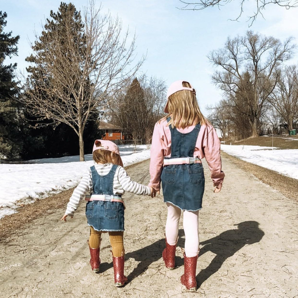 Girl's Glitter Waterproof Rain Boot with Easy Pull on Handles, Perfect Lightweight Rain Boots for Kids