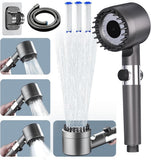 Filtered Shower Head with Handheld,ion High Pressure 4 Spray Mode Showerhead with Filters,Water Softener Filters Beads