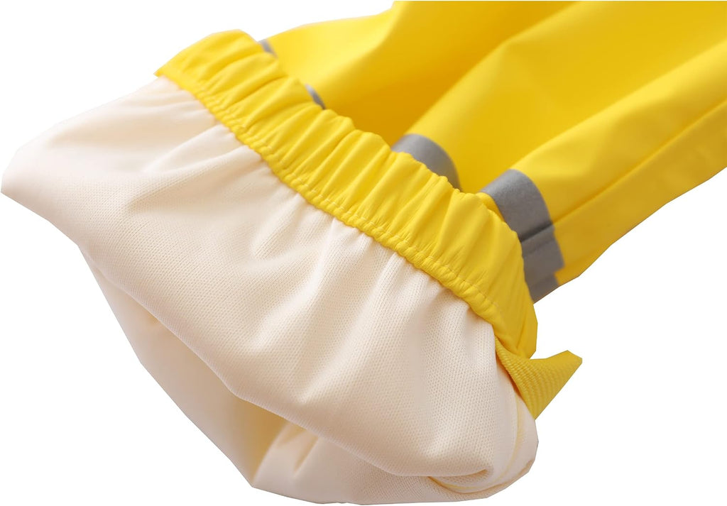 Boys Girls Waterproof Rain Pants Lightweight Single Layer Overpants Rainwear