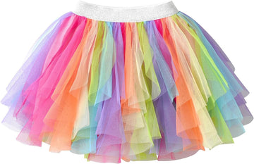 Girls Skirt Tutu for Toddler Party Multicoloured Tulle Outfits