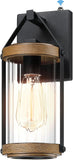 Dusk to Dawn Sensor Outdoor Wall Sconce Lighting Anti-Rust Exterior Porch Light Fixtures Farmhouse Front House Lantern
