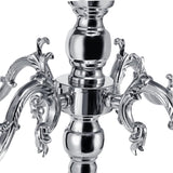 5 Arms 29.5in Tall Floor Candelabra Centerpieces Silver Crystal Candlestick Holders Crystal Chandelier Candle Holder