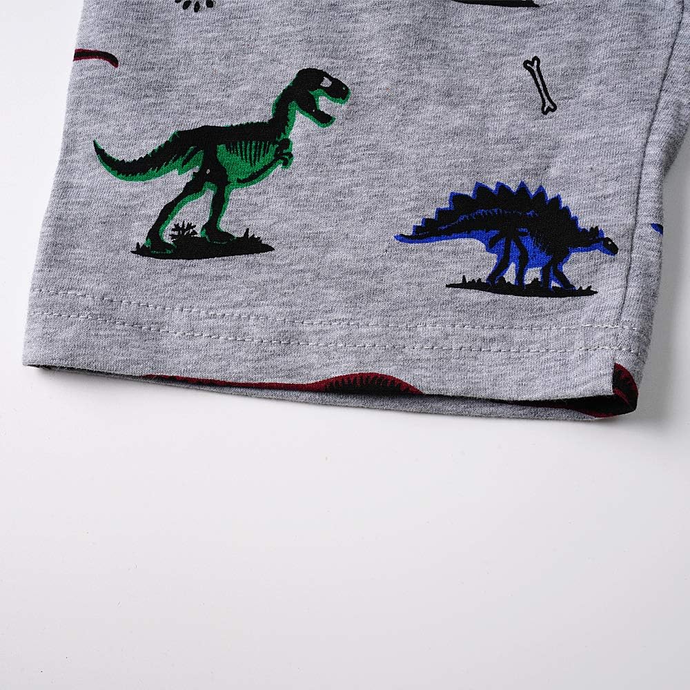 Hand Toddler Boys Pajamas Cotton Summer Pjs for Boy Jammies Dinosaur Train Sleepwear Short Sets