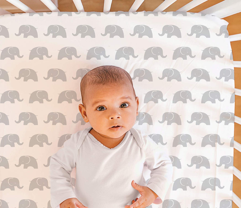3 Piece Baby Crib Bedding Set for Boys & Girls - Newborn, Infant & Toddler Nursery Bed Set Decor with Fitted Crib