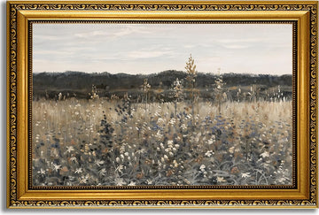 Wildflower Meadow Wall Art 16x24 inch Gold Framed