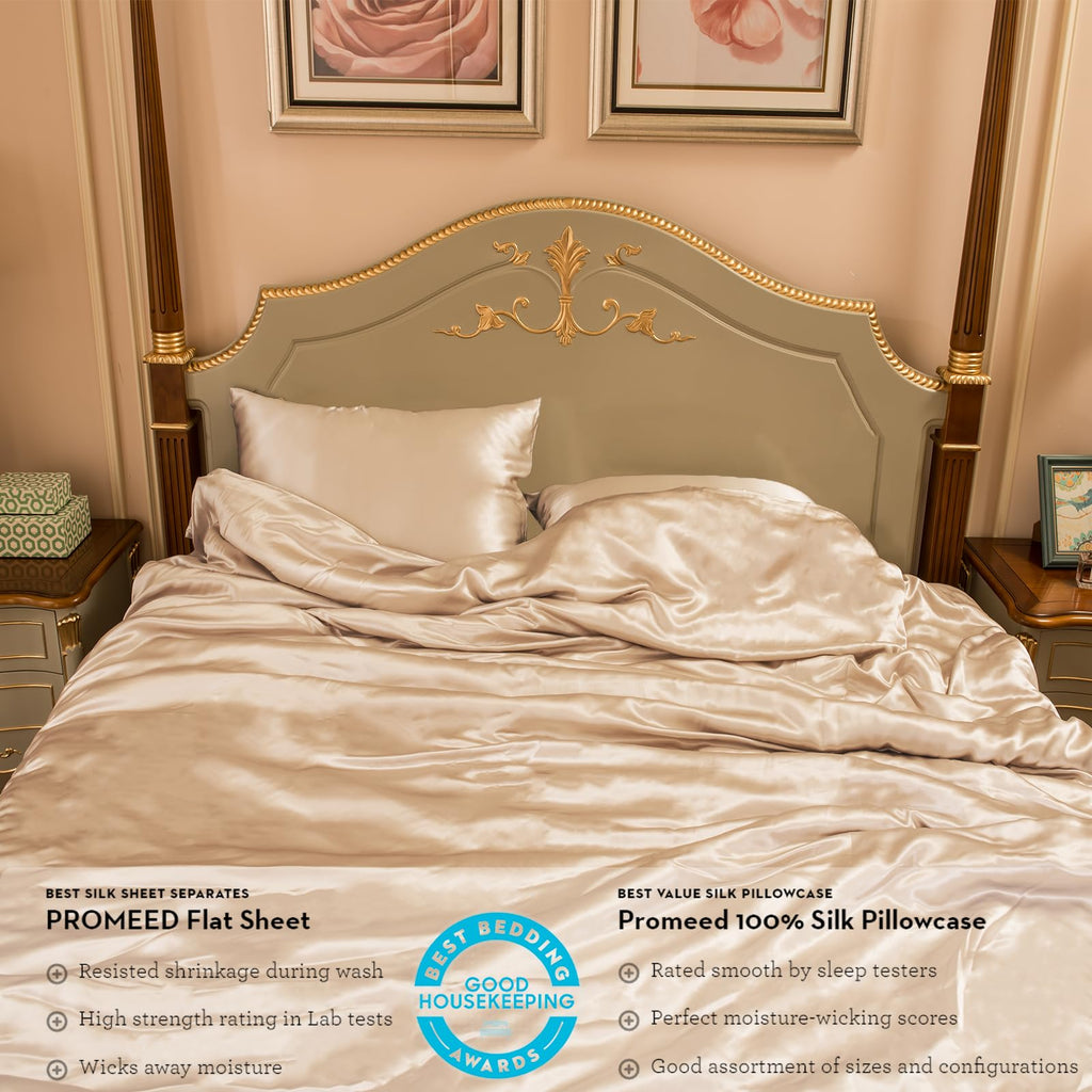100% Mulberry Silk Duvet Cover King, 23 Momme Grade 6A+ Silk
