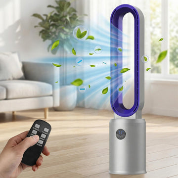 38" Bladeless Tower Fan , Quiet Standing Floor Fans
