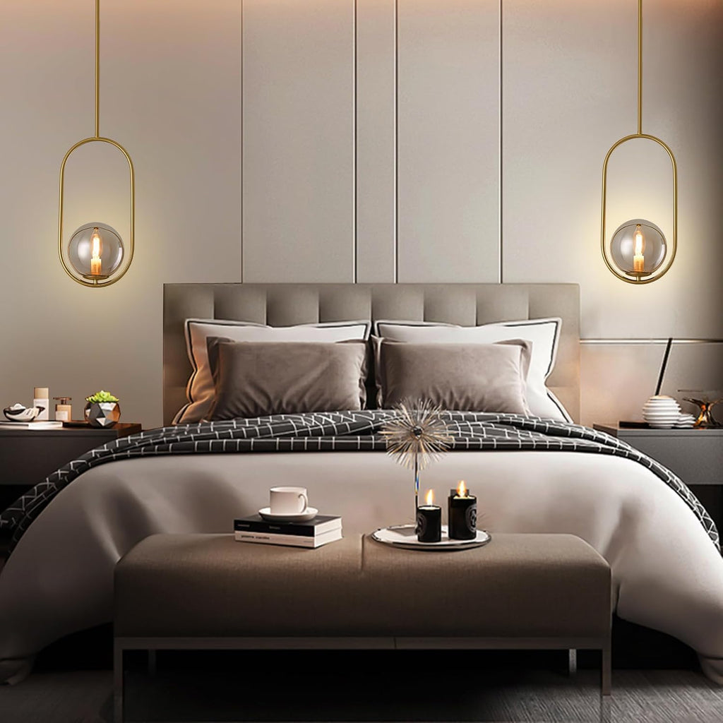 Modern Pendant Lighting Gold Hanging Light Fixture for Sloped Ceiling,Brass Pendant Lighting Fixture Pendant