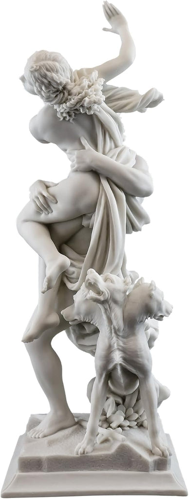 14-Inch Greek God Pluto and Proserpina Statue by Gian Lorenzo Bernini (1598-1680). Premium Cold Cast Marble.